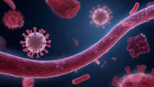 Exploration of microbial life with virus and bacteria in bloodstream