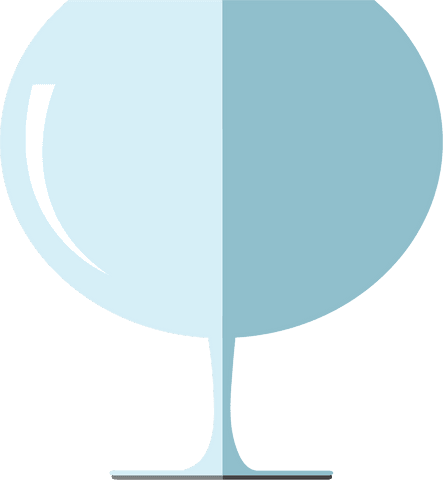 Illustration of Blue Wine Glass on Transparent Background - Download Free Stock Videos Pikwizard.com