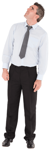 Smiling Middle-Aged Man Looking Up in Transparent Background - Download Free Stock Videos Pikwizard.com