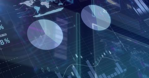 Digital Data Interface with Statistical Analysis and Charts - Download Free Stock Images Pikwizard.com