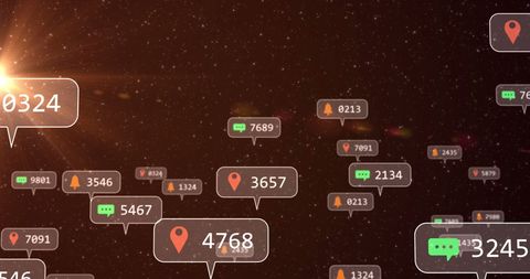 Social Media Icons in Starry Night Sky System - Download Free Stock Images Pikwizard.com