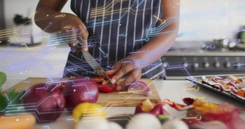 Functional kitchen chopping with culinary expertise