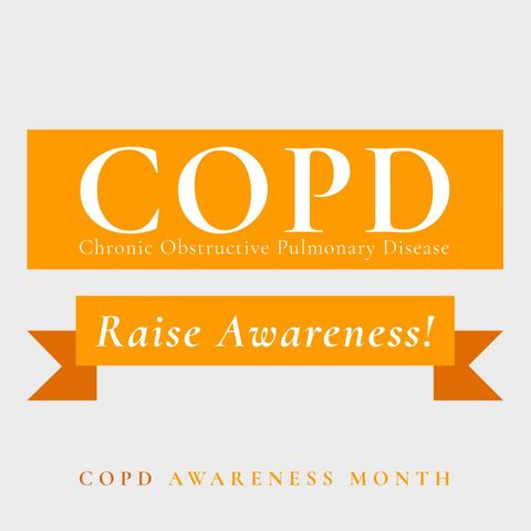 Copd awareness campaign ribbon design