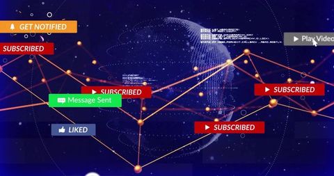 Global Digital Network with Notifications and Coding Interface