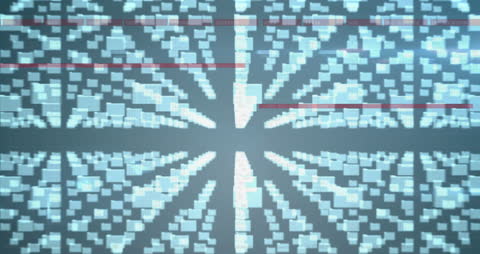 Digital Security Padlock with Data Flow Effect