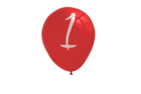 red number 1 balloon on transparent background for celebrations - Download Free Stock Videos Pikwizard.com