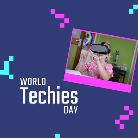 celebrating world techies day with young innovator using vr - Download Free Stock Templates Pikwizard.com