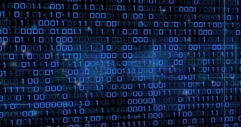 Matrix of Binary Code Displaying Digital Information Flow - Download Free Stock Images Pikwizard.com