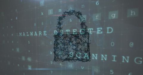Digital Security Concept with Holographic Padlock Formation - Download Free Stock Images Pikwizard.com