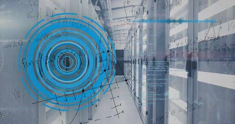 Concept of Advanced Data Analysis in Modern Server Room - Download Free Stock Images Pikwizard.com