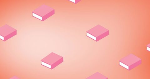 seamless pattern of pink floating books on pastel background - Download Free Stock Images Pikwizard.com