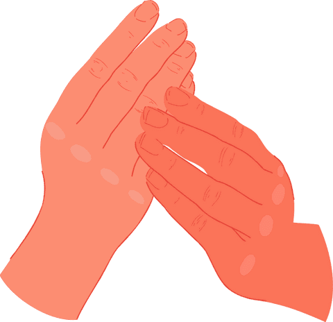 transparent flat design hands clapping illustration in minimal style - Download Free Stock Videos Pikwizard.com