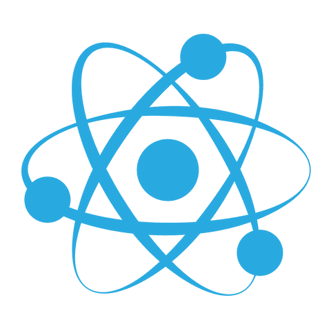 blue transparent atomic structure symbol on white background - Download Free Stock Videos Pikwizard.com