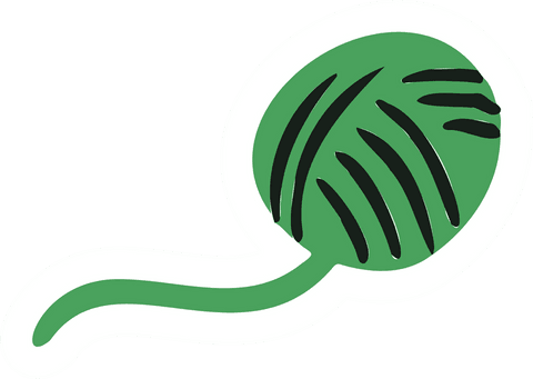 green ball of yarn illustration on transparent background - Download Free Stock Videos Pikwizard.com