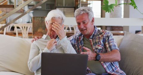 Elderly Couple Video Chatting at Home - Download Free Stock Images Pikwizard.com