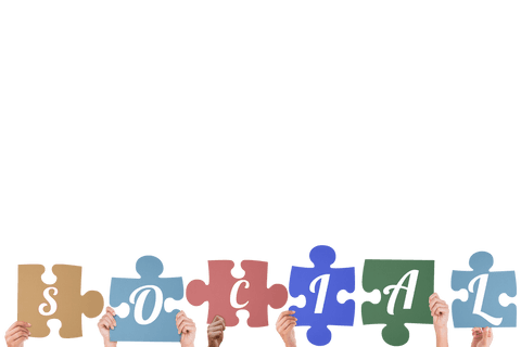 diverse hands holding transparent social jigsaw puzzle pieces - Download Free Stock Videos Pikwizard.com