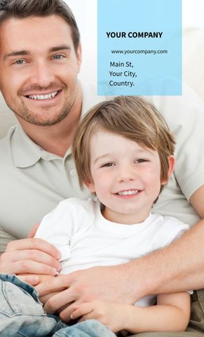 Smiling Father and Son Embrace Joyful Togetherness