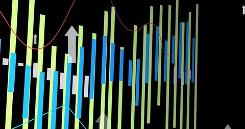Abstract Data Visualization with Growing Charts - Download Free Stock Images Pikwizard.com