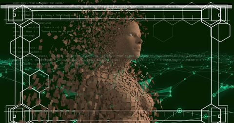 Digital human fragmentation with data and tech interface