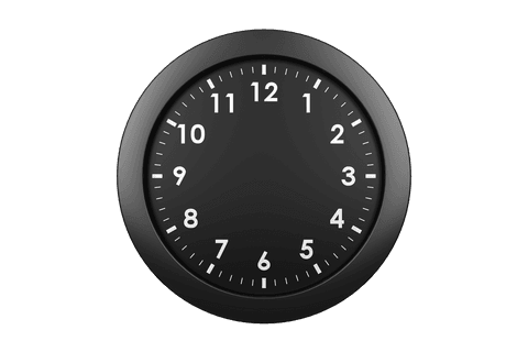 elegant transparent clock face with black background - Download Free Stock Videos Pikwizard.com