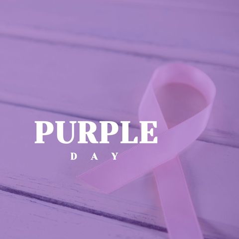 purple day ribbon for epilepsy awareness on wooden surface - Download Free Stock Templates Pikwizard.com