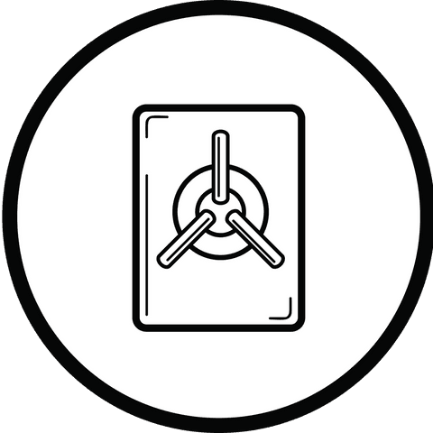 transparent illustration of safe door symbolizing security - Download Free Stock Videos Pikwizard.com