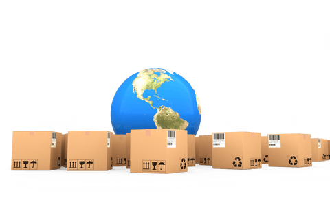 Global Shipping Concept with Delivery Boxes on Transparent Background - Download Free Stock Videos Pikwizard.com