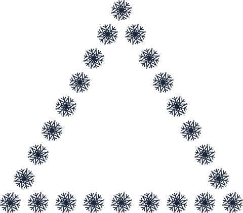 Snowflake Triangle Geometric Pattern on Transparent Background - Download Free Stock Videos Pikwizard.com