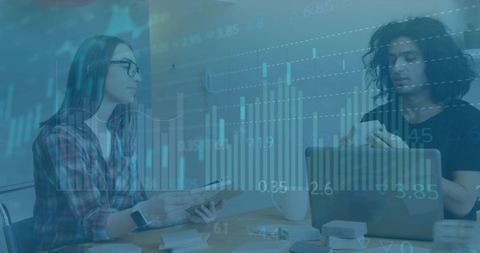 Collaborative Global Financial Data Analysis in Modern Office