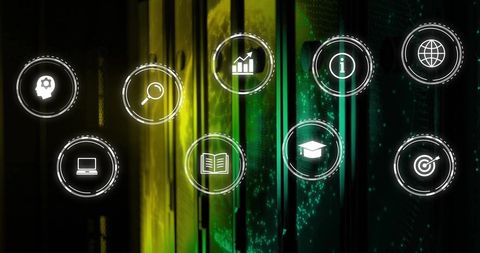 Network Connections and Data Processing Innovations - Download Free Stock Images Pikwizard.com