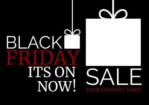 Black Friday Sale Promotion with Hanging Gift Boxes - Download Free Stock Templates Pikwizard.com