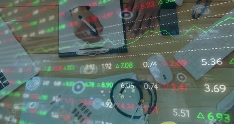 Doctor Analyzing Financial Data in Healthcare Office