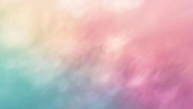 Soft Dreamy Pastel Bokeh Gradient Creating Abstract Background for Design