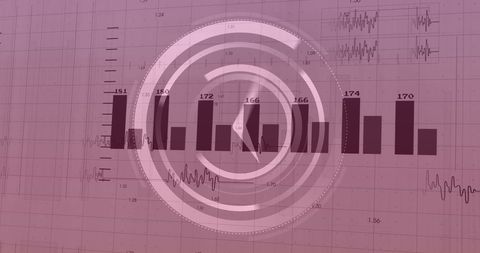 Financial Data Overlapping Moving Clock Represents Digital Business Insights - Download Free Stock Images Pikwizard.com
