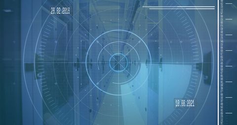 Digital Scope and Data Processing Over Server Room - Download Free Stock Images Pikwizard.com
