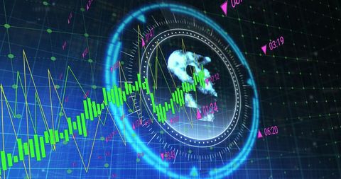 Futuristic Financial Data with Digital Symbols - Download Free Stock Images Pikwizard.com