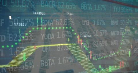 Digital Stock Market Presentation with Dynamic Charts