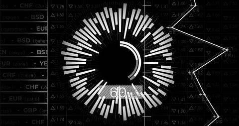 Global data processing conceptual interface graphic
