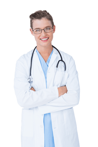 Transparent Doctor Smiling Confidently with Stethoscope - Download Free Stock Videos Pikwizard.com