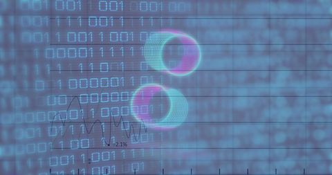 Digital Data Processing Dramatic Circular Interfaces - Download Free Stock Images Pikwizard.com