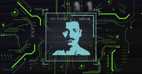 Biometric Data Security Technology Interface Concept - Download Free Stock Images Pikwizard.com