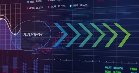 Dynamic holographic report display on digital trading board