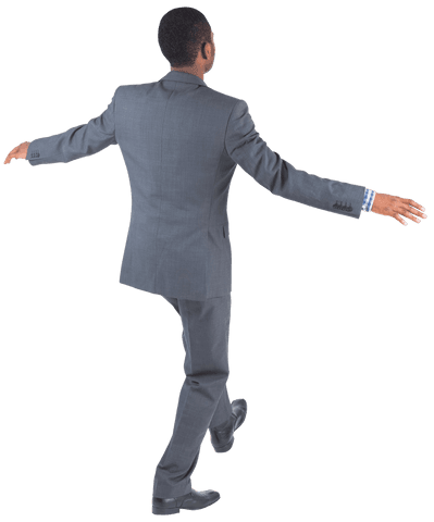 transparent businessman balancing in gray suit - Download Free Stock Videos Pikwizard.com