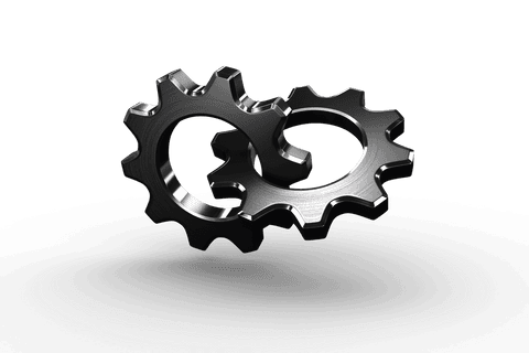 Grey Metal Cogs on Transparent Background Reflecting Teamwork Concept - Download Free Stock Videos Pikwizard.com