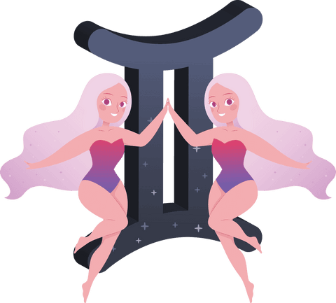 gemini zodiac sign character transparent background vector - Download Free Stock Videos Pikwizard.com