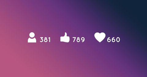Social Media Icons on Vibrant Gradient Background Indicating Digital Interaction - Download Free Stock Images Pikwizard.com