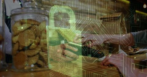 Digital security locks protecting contactless payment transactions