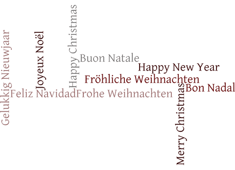 multilingual christmas greetings text on transparent background - Download Free Stock Videos Pikwizard.com