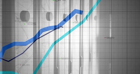 Ascending Graph Lines on Data Dashboard Visual Spreadsheet