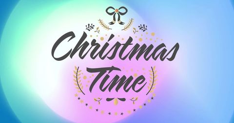 christmas time message over festive gradient background - Download Free Stock Images Pikwizard.com